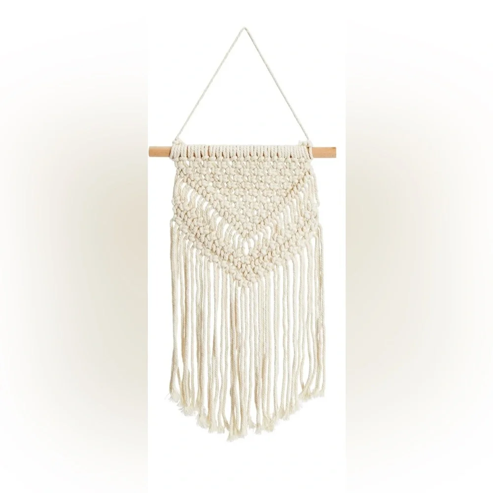 Handcrafted Cream Macrame Wall Hanging